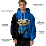 custom buffalo bulls baby yoda royal blue black hoodie best selling