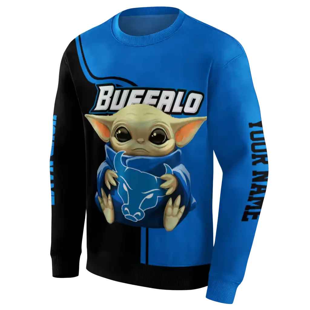 custom buffalo bulls baby yoda royal blue black hoodie new arrival custom buffalo bulls baby yoda royal blue black hoodie new arrival