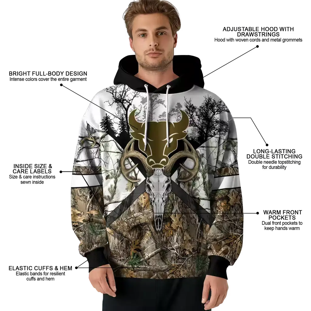 custom buffalo bulls forest silhouette hoodie latest model custom buffalo bulls forest silhouette hoodie latest model