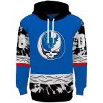 custom buffalo bulls grateful vibes royal blue hoodie best selling