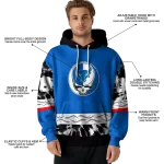 custom buffalo bulls grateful vibes royal blue hoodie best selling