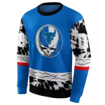 custom buffalo bulls grateful vibes royal blue hoodie best selling
