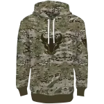custom buffalo bulls military style hoodie best selling