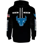 custom buffalo bulls punisher skull black hoodie best selling