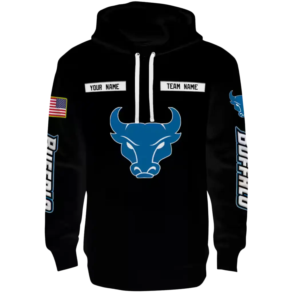 custom buffalo bulls punisher skull black hoodie best selling custom buffalo bulls punisher skull black hoodie best selling