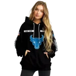 custom buffalo bulls punisher skull black hoodie best selling