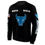 custom buffalo bulls punisher skull black hoodie best selling