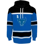 custom buffalo bulls striped pattern royal blue hoodie best selling