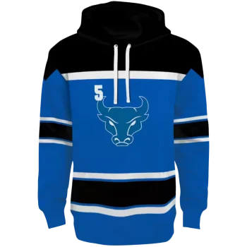 custom buffalo bulls striped pattern royal blue hoodie best selling
