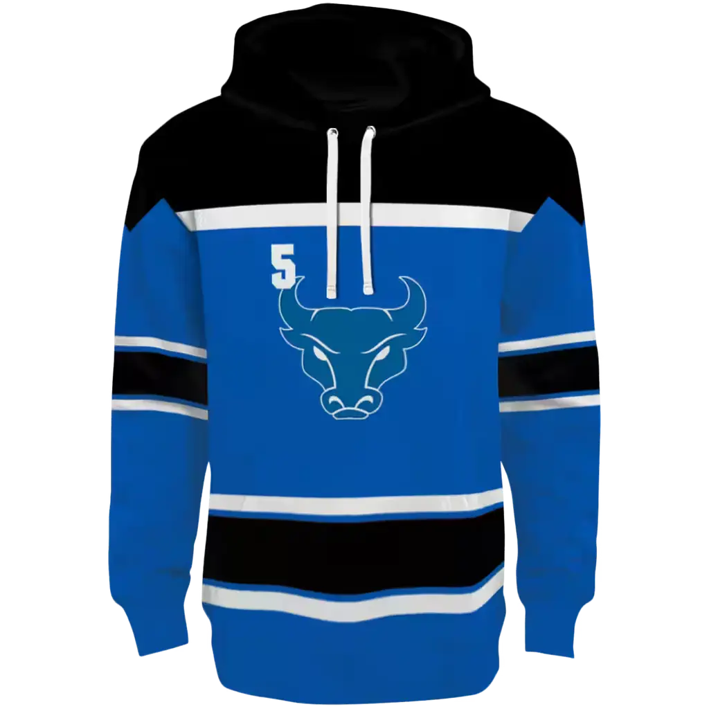 custom buffalo bulls striped pattern royal blue hoodie best selling custom buffalo bulls striped pattern royal blue hoodie best selling