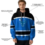 custom buffalo bulls striped pattern royal blue hoodie best selling