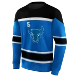 custom buffalo bulls striped pattern royal blue hoodie best selling