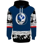 custom byu cougars grateful vibes blue hoodie best selling