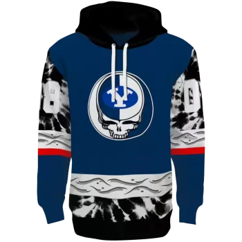 custom byu cougars grateful vibes blue hoodie best selling