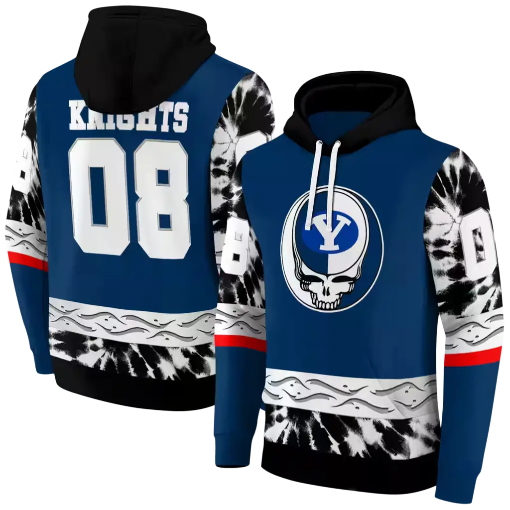 custom byu cougars grateful vibes blue hoodie fashion forward custom byu cougars grateful vibes blue hoodie fashion forward