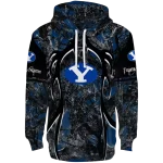 custom byu cougars hunting theme blue black hoodie best selling