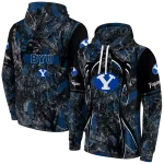 custom byu cougars hunting theme blue black hoodie best selling