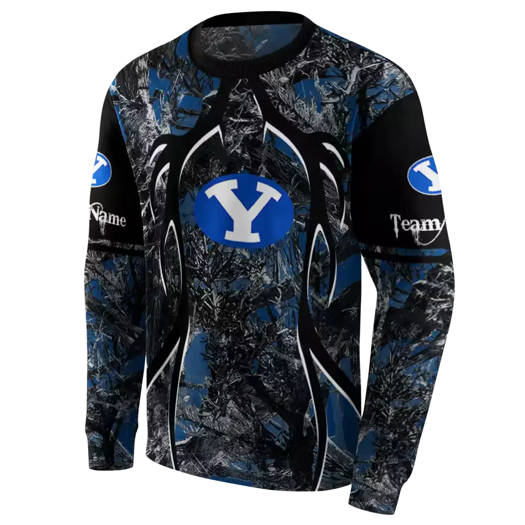 custom byu cougars hunting theme blue black hoodie new arrival custom byu cougars hunting theme blue black hoodie new arrival