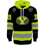 custom byu cougars safety motif black neon green hoodie best selling