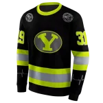 custom byu cougars safety motif black neon green hoodie best selling