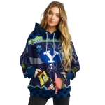 custom byu cougars spongebob patrick star blue navy hoodie best selling