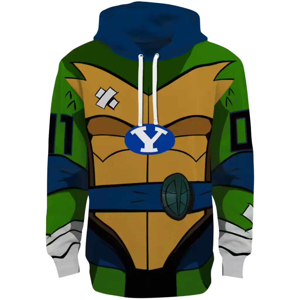custom byu cougars superhero armor blue green hoodie best selling custom byu cougars superhero armor blue green hoodie best selling