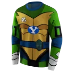 custom byu cougars superhero armor blue green hoodie best selling