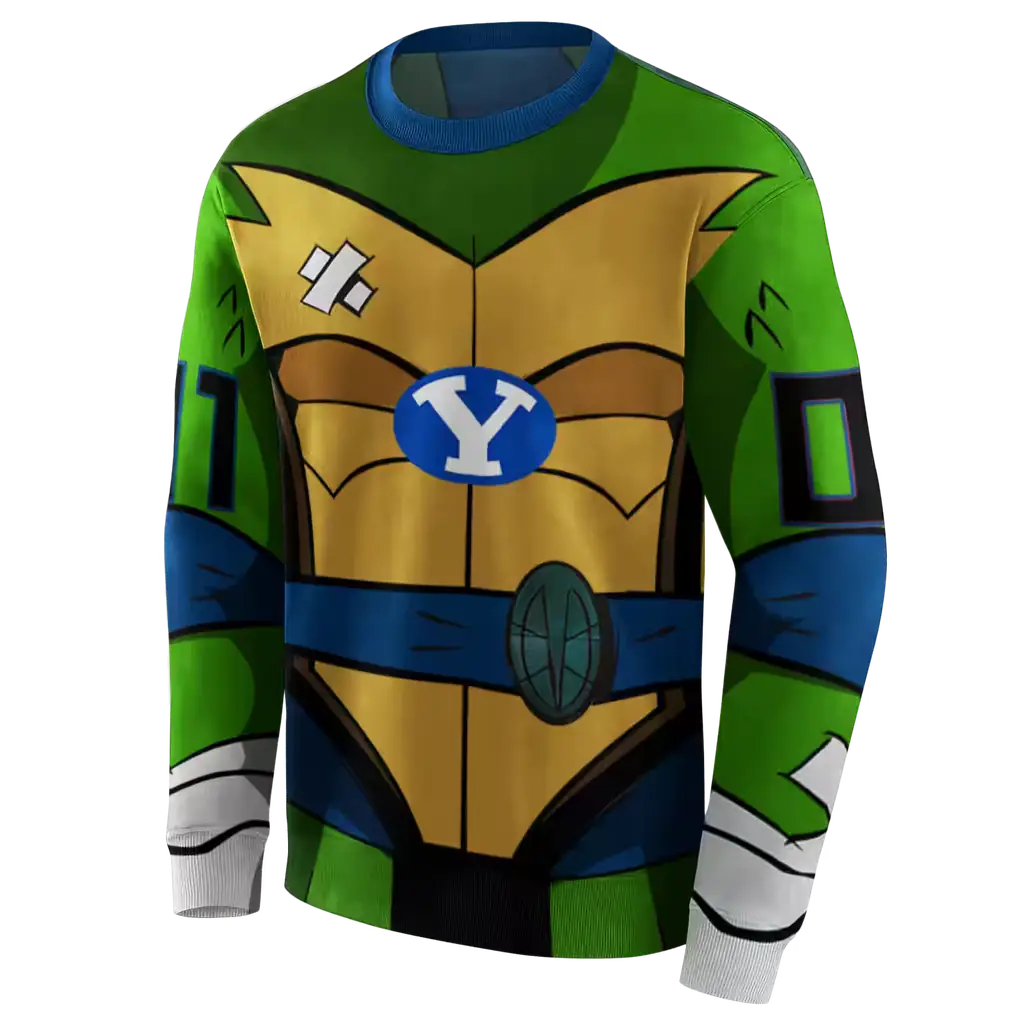 custom byu cougars superhero armor blue green hoodie new arrival custom byu cougars superhero armor blue green hoodie new arrival