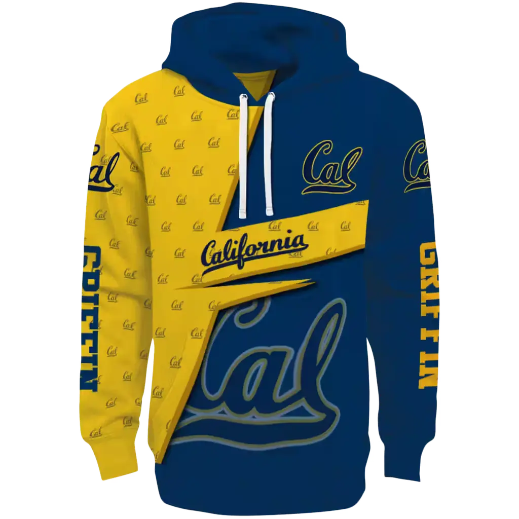 custom california golden bears abstract shape blue hoodie best selling custom california golden bears abstract shape blue hoodie best selling