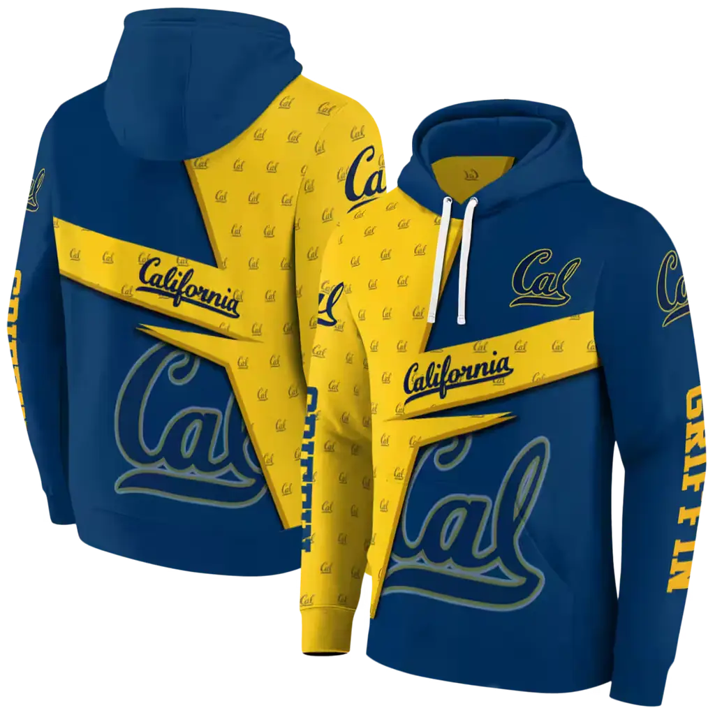 custom california golden bears abstract shape blue hoodie fashion forward custom california golden bears abstract shape blue hoodie fashion forward