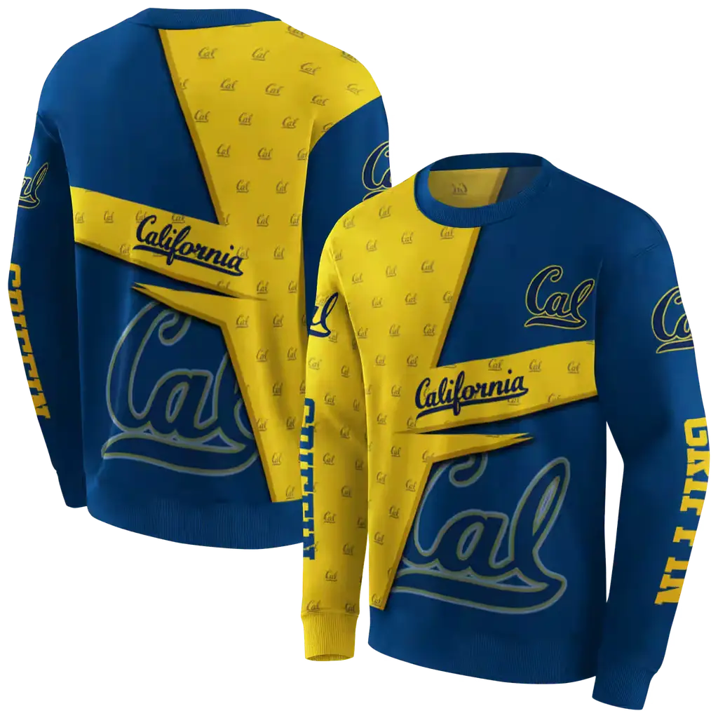 custom california golden bears abstract shape blue hoodie premium grade custom california golden bears abstract shape blue hoodie premium grade