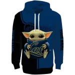 custom california golden bears baby yoda blue black hoodie best selling