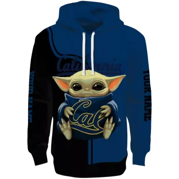 custom california golden bears baby yoda blue black hoodie best selling