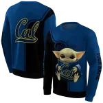 custom california golden bears baby yoda blue black hoodie best selling