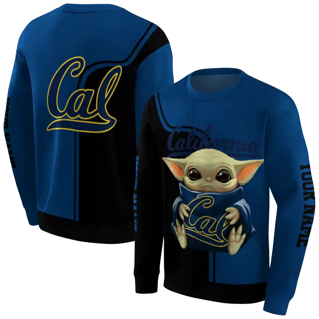 custom california golden bears baby yoda blue black hoodie premium grade custom california golden bears baby yoda blue black hoodie premium grade