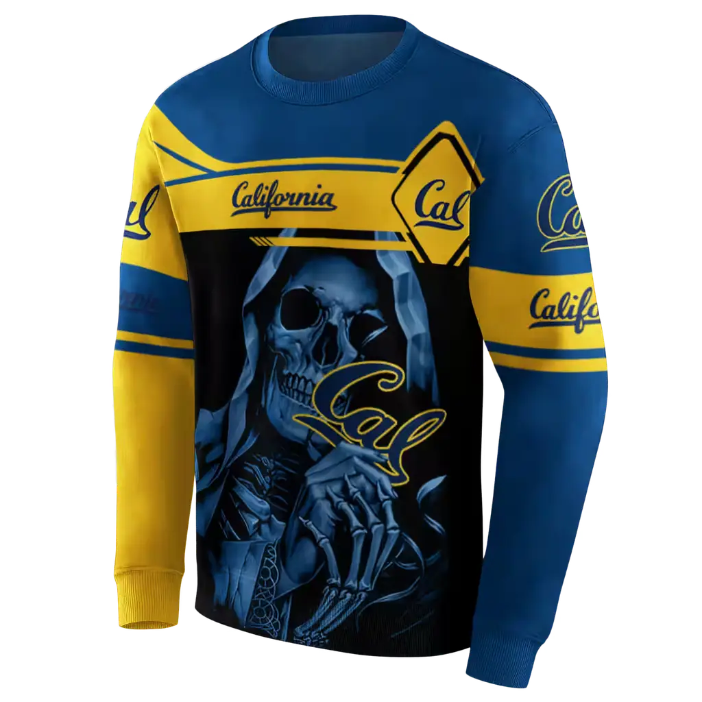 custom california golden bears grim reaper blue black hoodie new arrival custom california golden bears grim reaper blue black hoodie new arrival