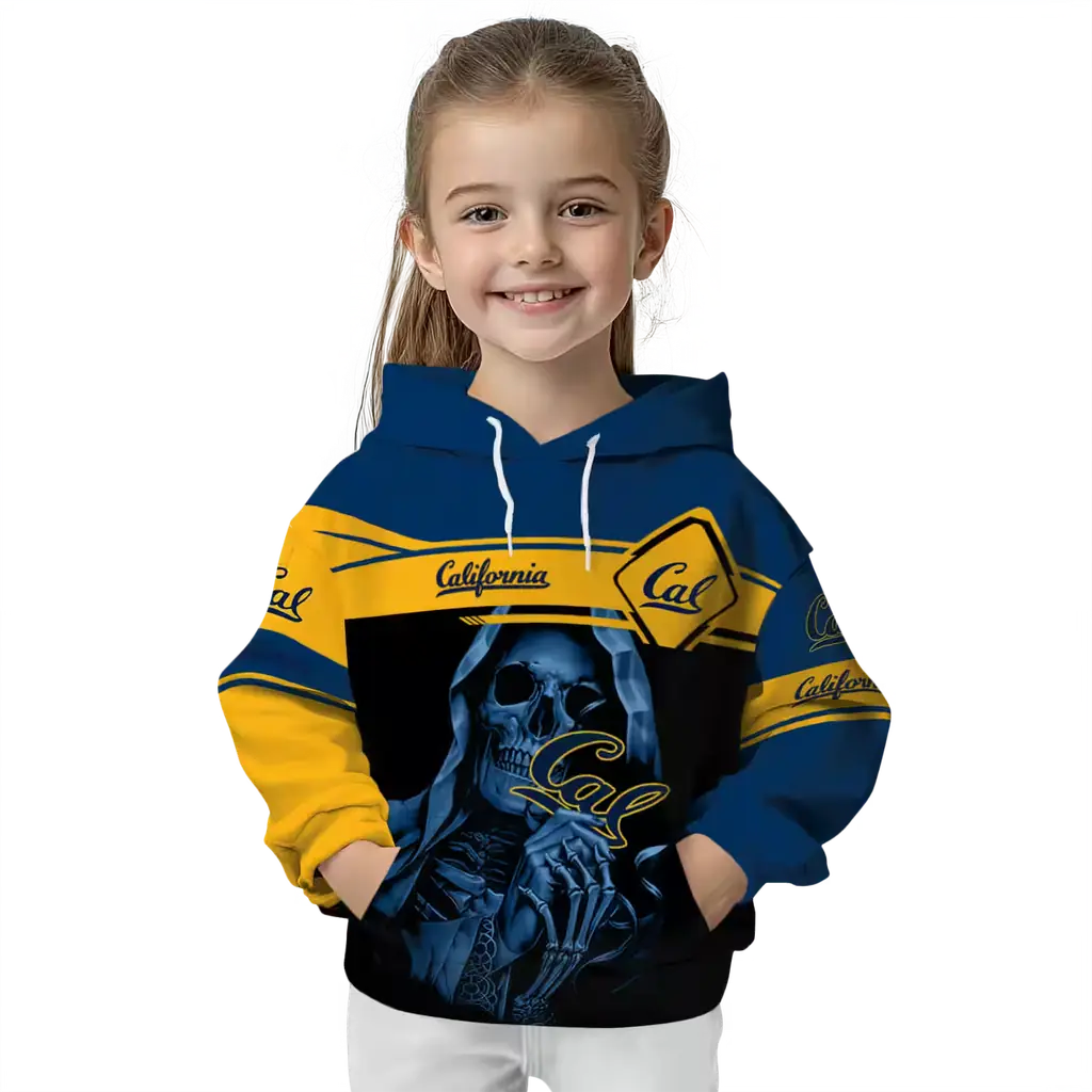 custom california golden bears grim reaper blue black hoodie top rated custom california golden bears grim reaper blue black hoodie top rated