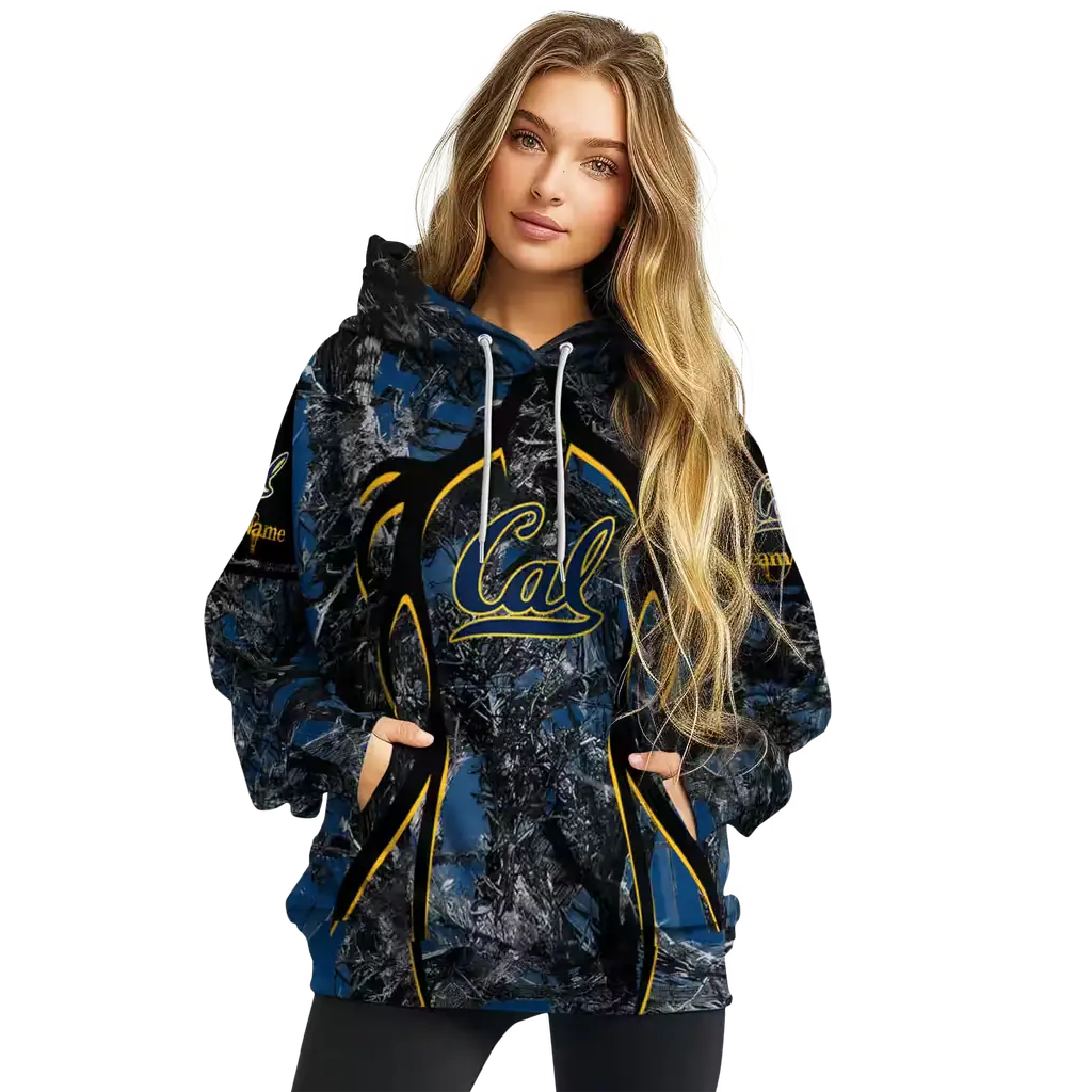 custom california golden bears hunting theme blue black hoodie high quality custom california golden bears hunting theme blue black hoodie high quality