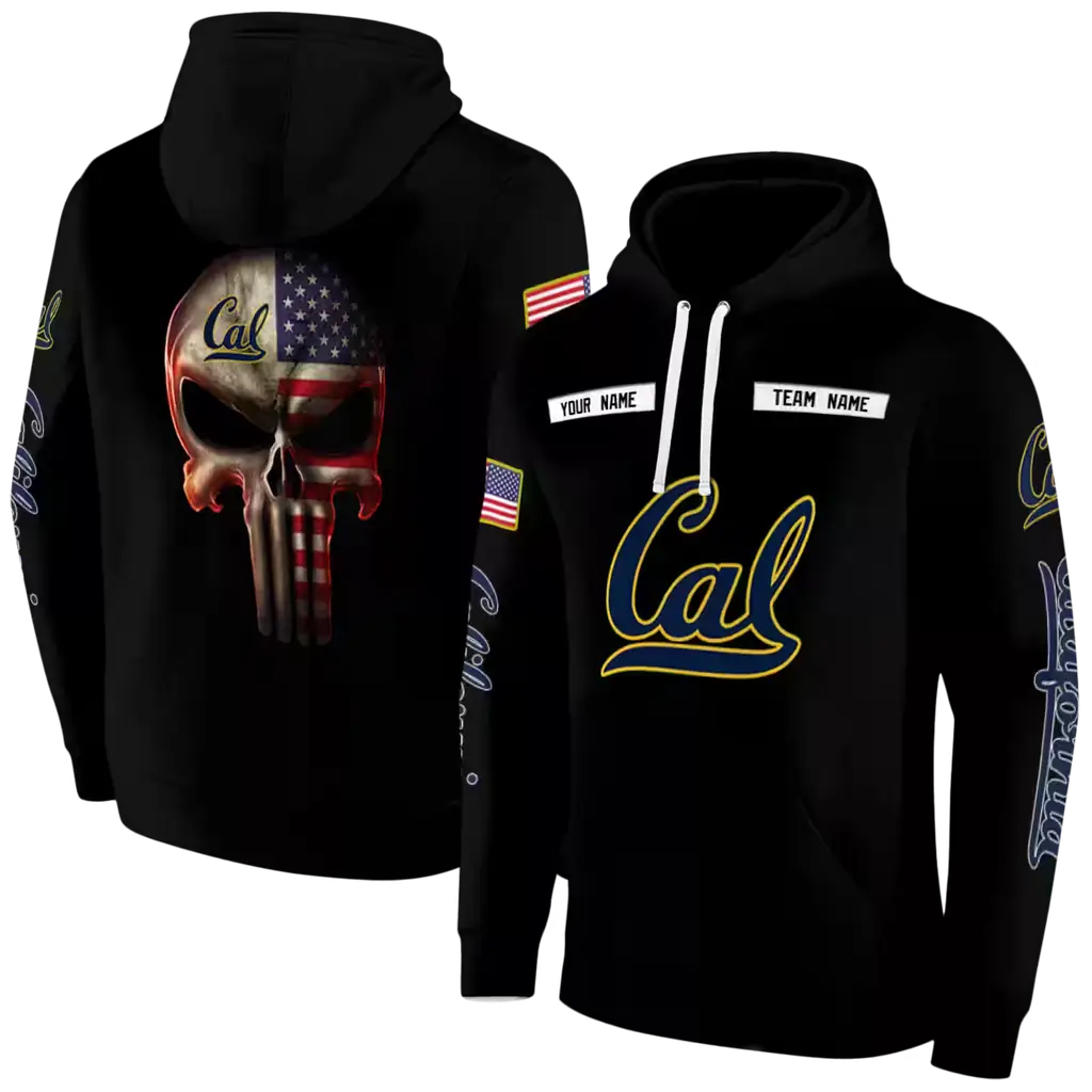 custom california golden bears punisher skull black hoodie fashion forward custom california golden bears punisher skull black hoodie fashion forward