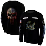 custom california golden bears punisher skull black hoodie best selling