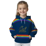 custom california golden bears rainbow stripes blue hoodie best selling