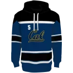 custom california golden bears striped pattern blue hoodie best selling