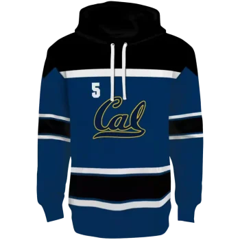 custom california golden bears striped pattern blue hoodie best selling