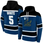 custom california golden bears striped pattern blue hoodie best selling