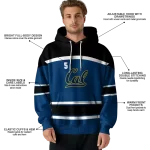custom california golden bears striped pattern blue hoodie best selling