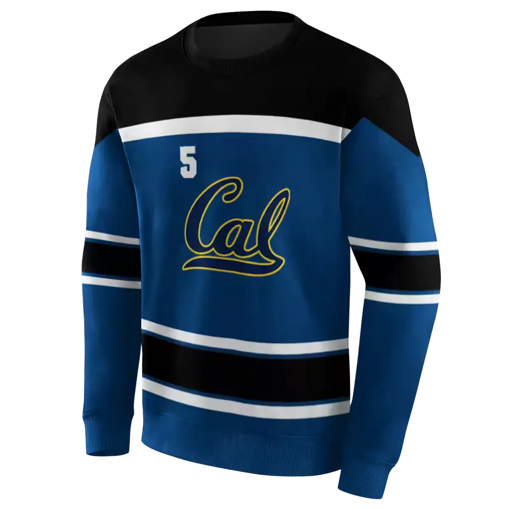 custom california golden bears striped pattern blue hoodie new arrival custom california golden bears striped pattern blue hoodie new arrival