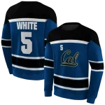 custom california golden bears striped pattern blue hoodie best selling