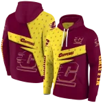 custom central michigan chippewas abstract shape maroon hoodie best selling