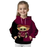 custom central michigan chippewas baby yoda maroon black hoodie best selling