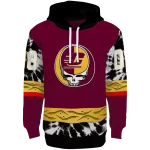 custom central michigan chippewas grateful vibes maroon hoodie best selling